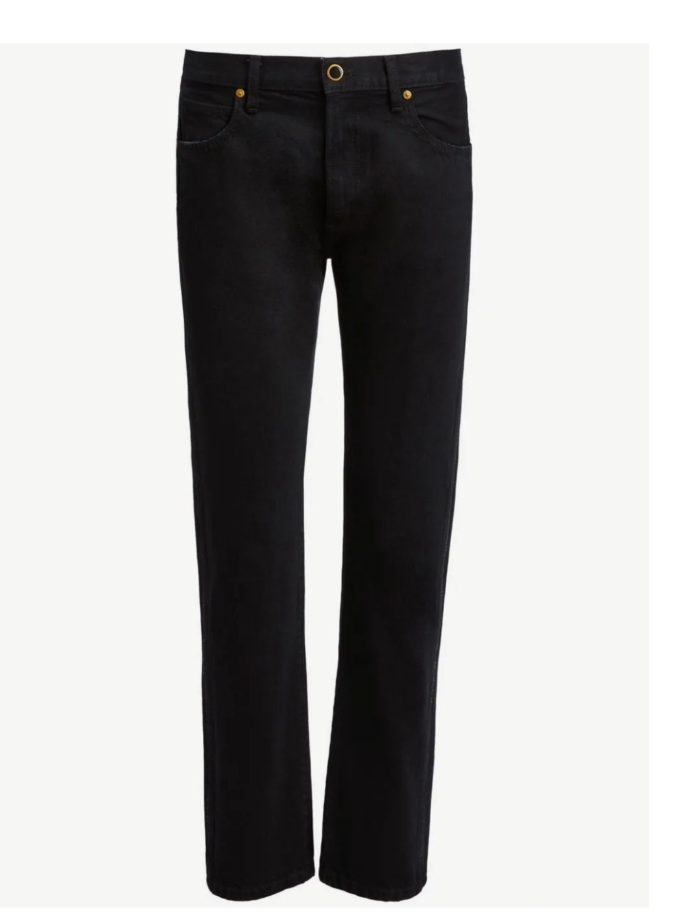 Khaite Kyle Straight Leg Boyfriend Jeans Womens Black Denim Sz 27, NWT!